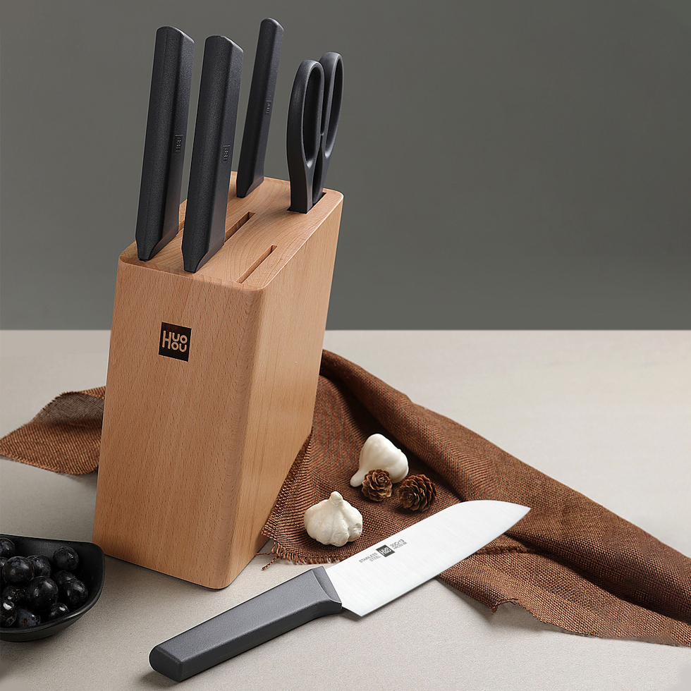 Набор ножей из нержавеющей стали Huo Hou Fire Kitchen Steel Knife Set (HU0058)